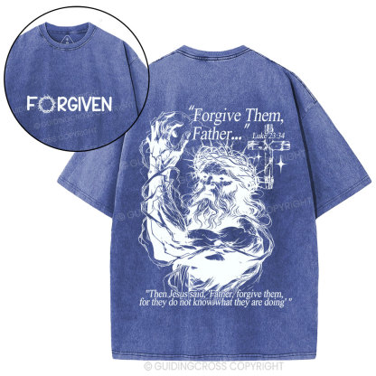 Forgive The Father Christian Washed T-Shirt