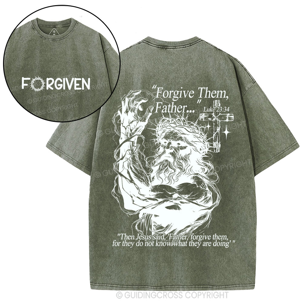 Forgive The Father Christian Washed T-Shirt