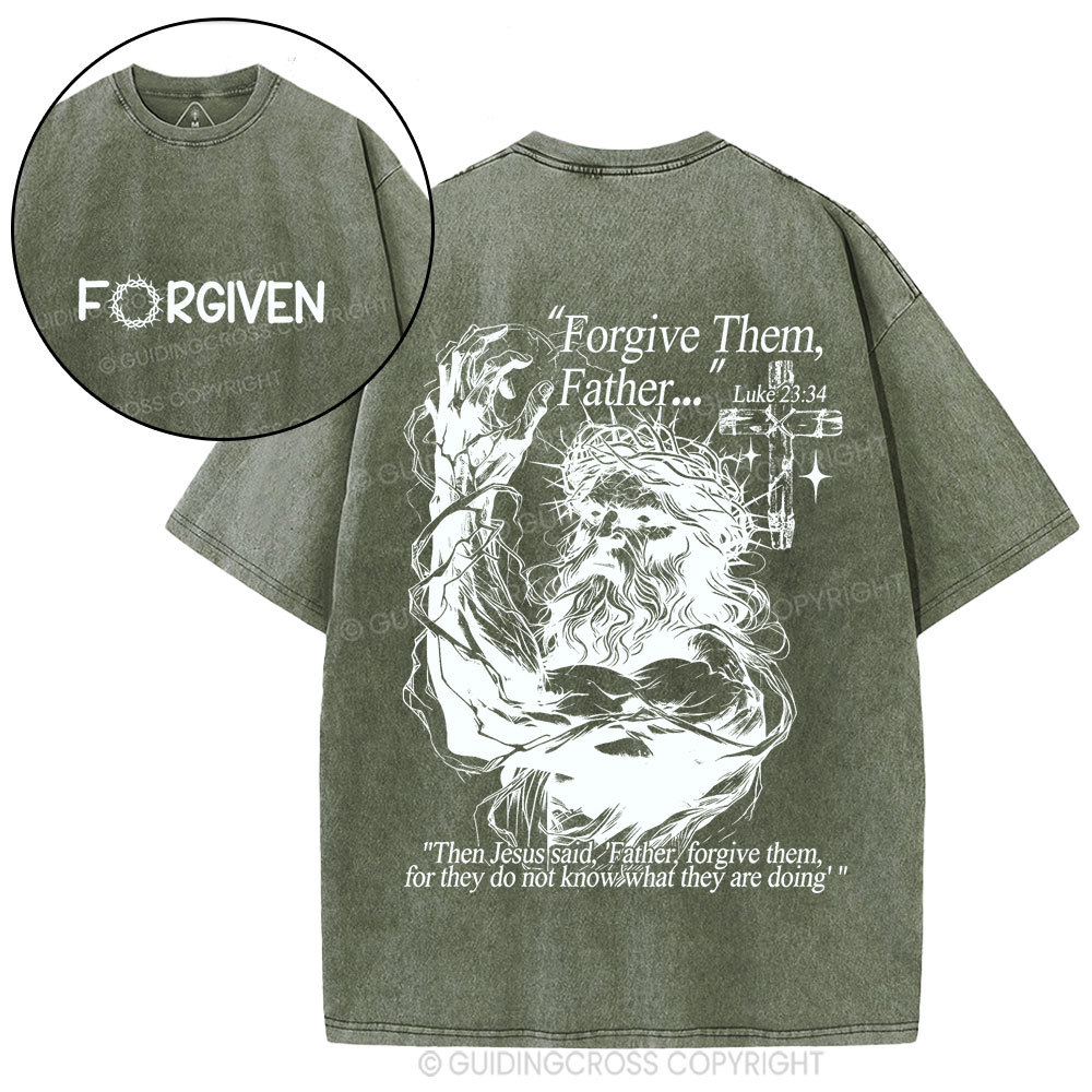 Forgive The Father Christian Washed T-Shirt