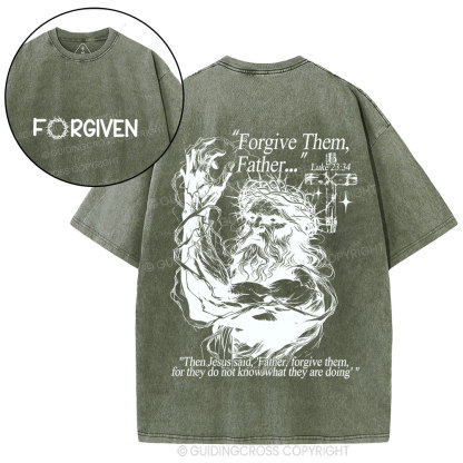 Forgive The Father Christian Washed T-Shirt