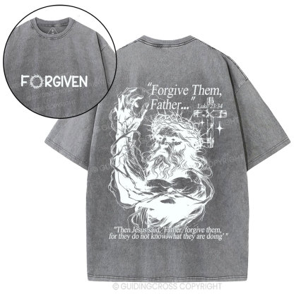 Forgive The Father Christian Washed T-Shirt