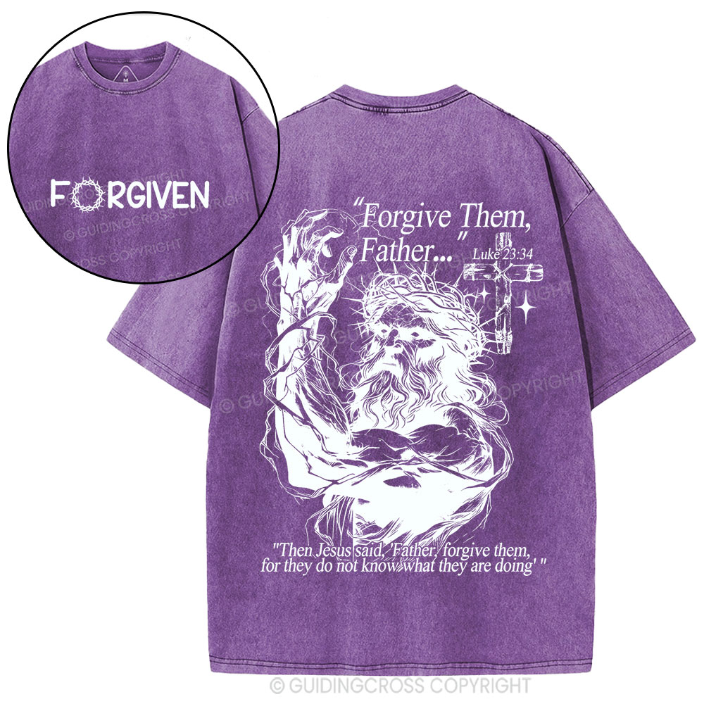 Forgive The Father Christian Washed T-Shirt