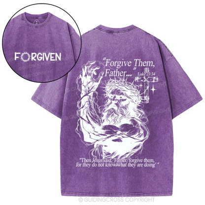 Forgive The Father Christian Washed T-Shirt