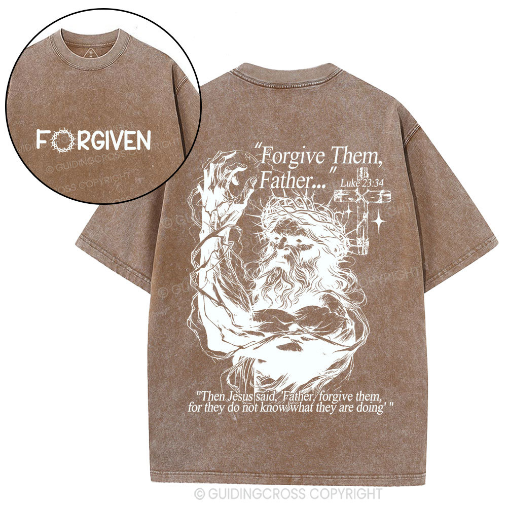 Forgive The Father Christian Washed T-Shirt