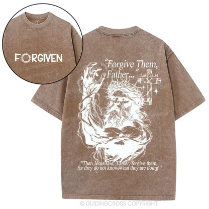 Forgive The Father Christian Washed T-Shirt