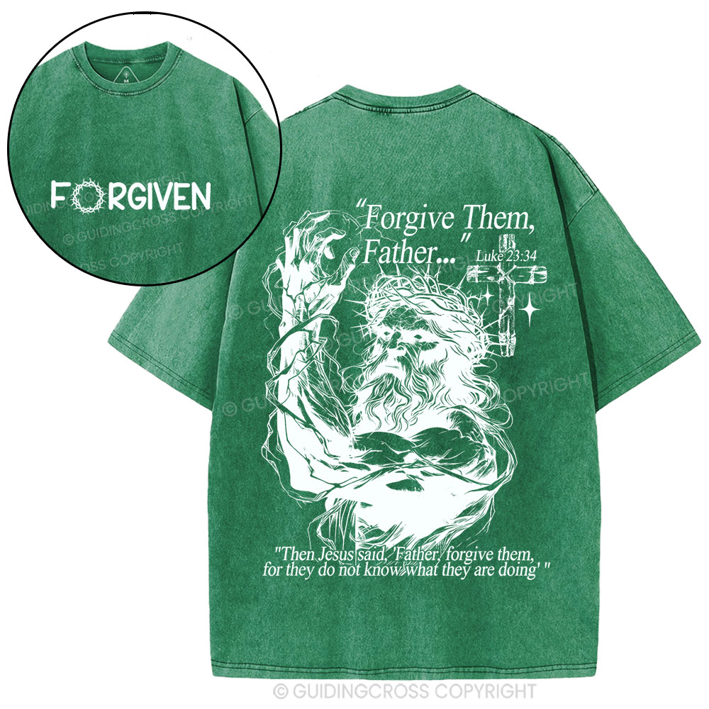 Forgive The Father Christian Washed T-Shirt