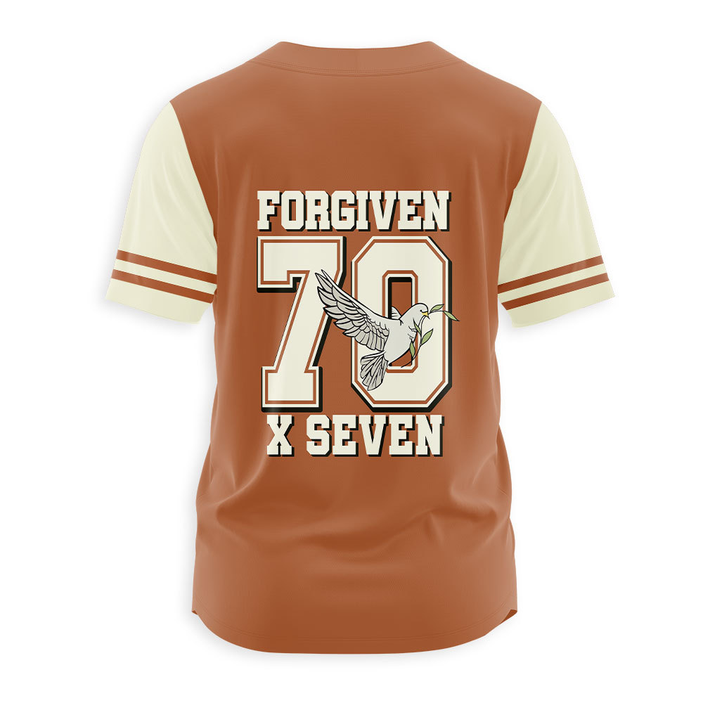 Forgiven Always Christian Baseball Jersey