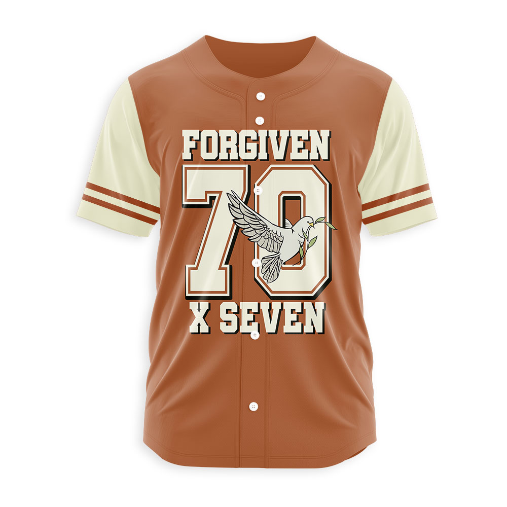Forgiven Always Christian Baseball Jersey