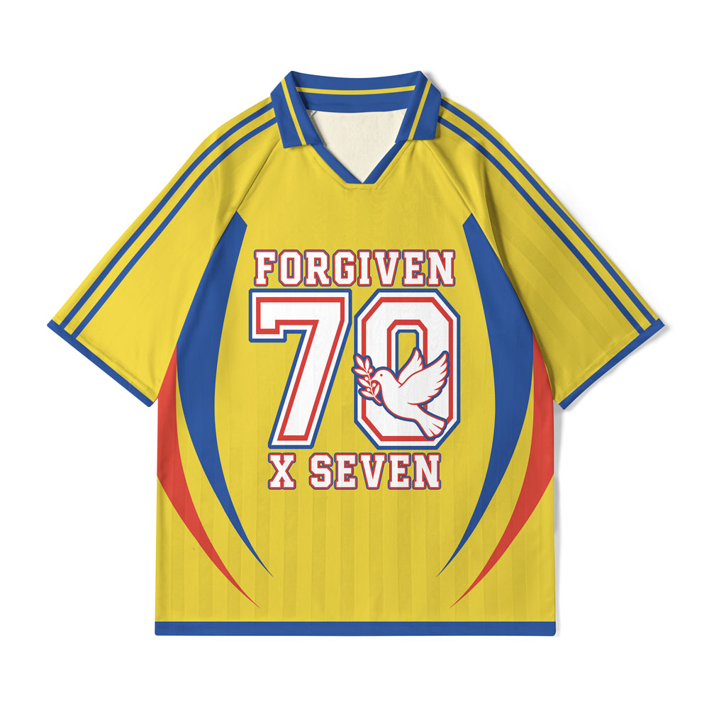 Forgiven Always Christian Collar Jersey