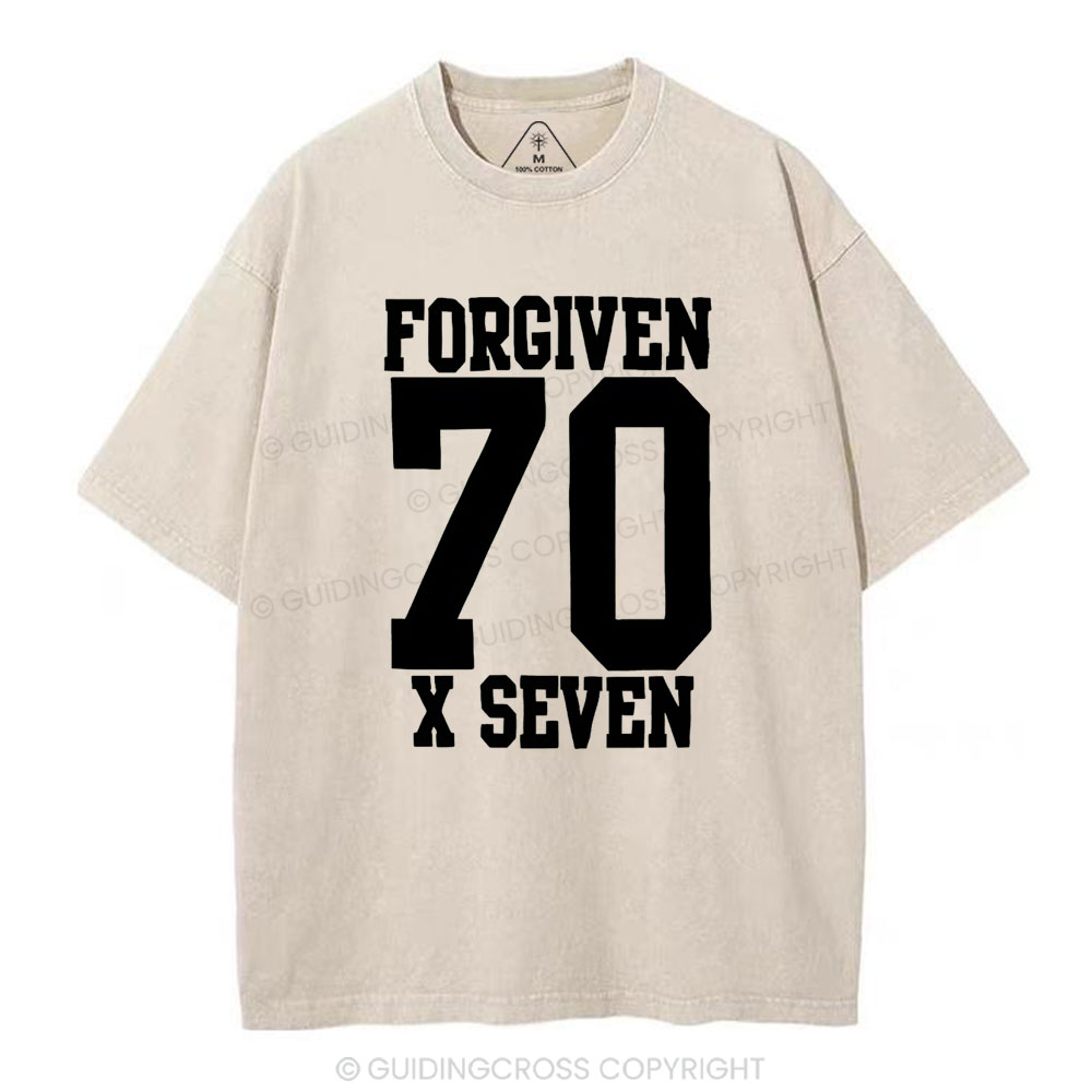 Forgiven Always Christian Washed T-Shirt