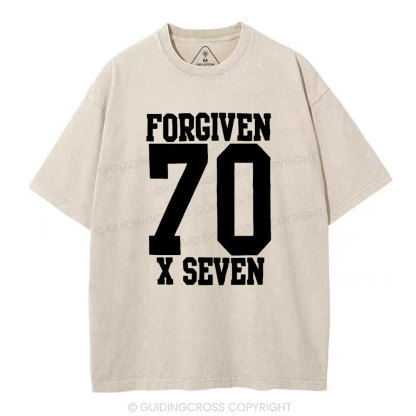 Forgiven Always Christian Washed T-Shirt