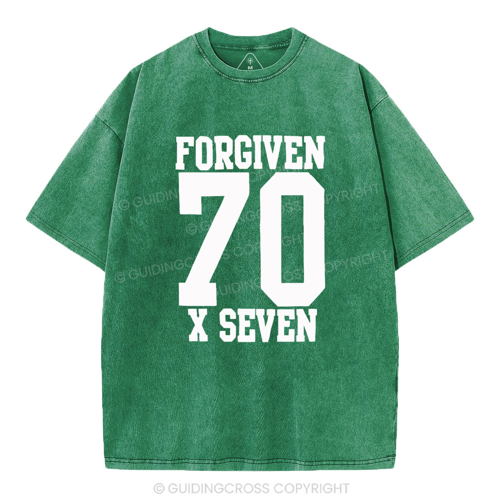 Forgiven Always Christian Washed T-Shirt