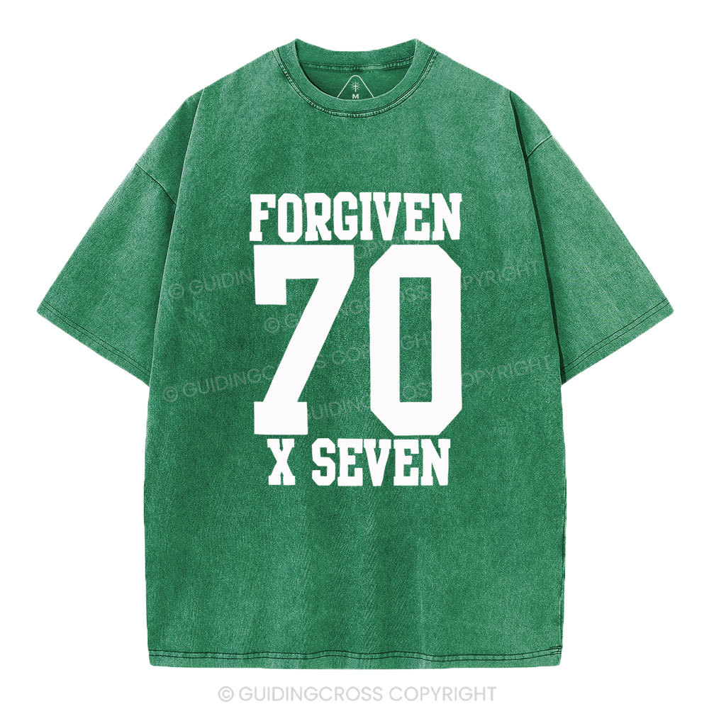 Forgiven Always Christian Washed T-Shirt