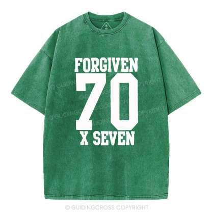 Forgiven Always Christian Washed T-Shirt