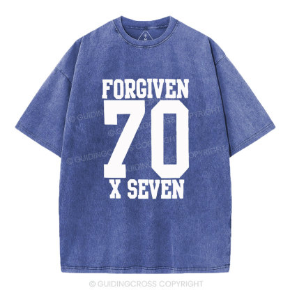 Forgiven Always Christian Washed T-Shirt