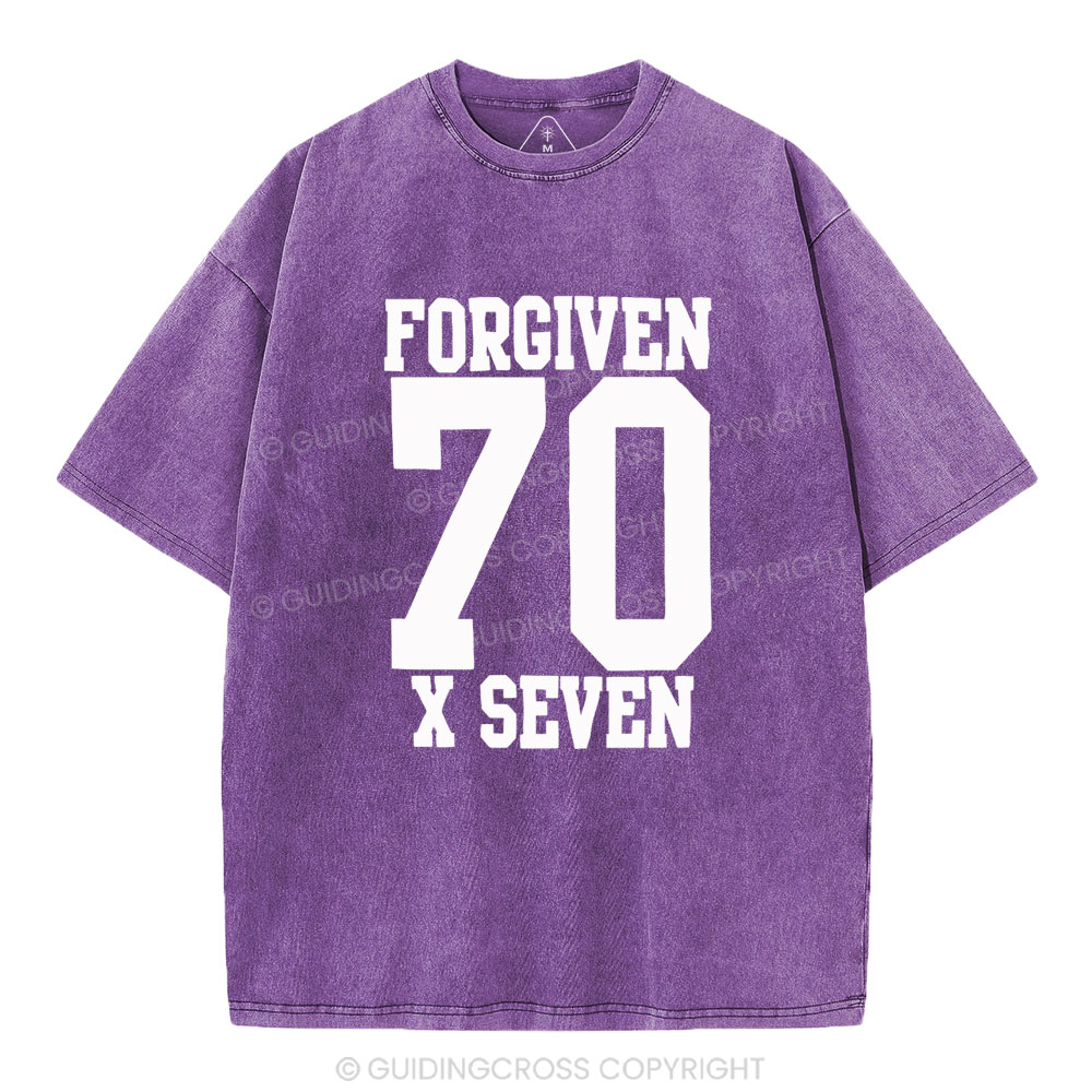 Forgiven Always Christian Washed T-Shirt