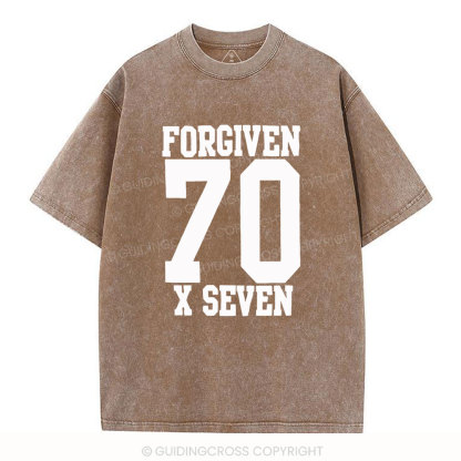 Forgiven Always Christian Washed T-Shirt
