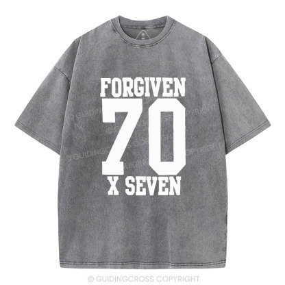 Forgiven Always Christian Washed T-Shirt