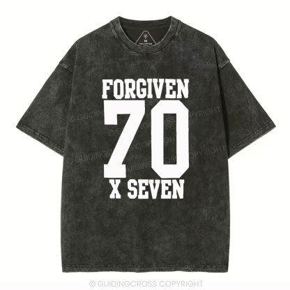 Forgiven Always Christian Washed T-Shirt