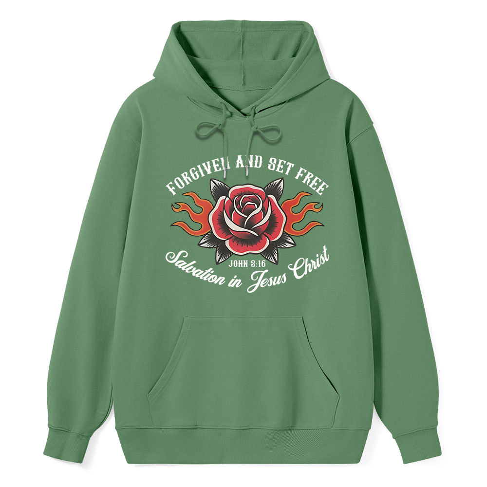 Forgiven And Set Free Classic Christian Hoodie