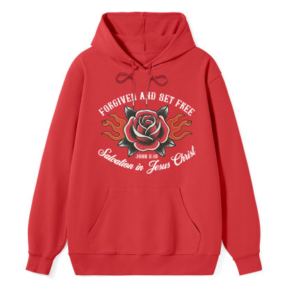 Forgiven And Set Free Classic Christian Hoodie