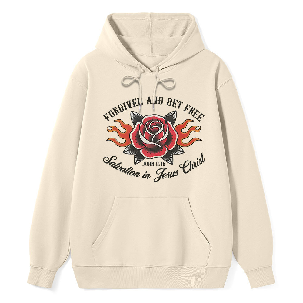 Forgiven And Set Free Classic Christian Hoodie