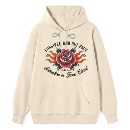 Forgiven And Set Free Classic Christian Hoodie