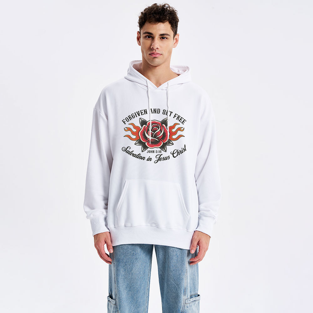 Forgiven And Set Free Classic Christian Hoodie