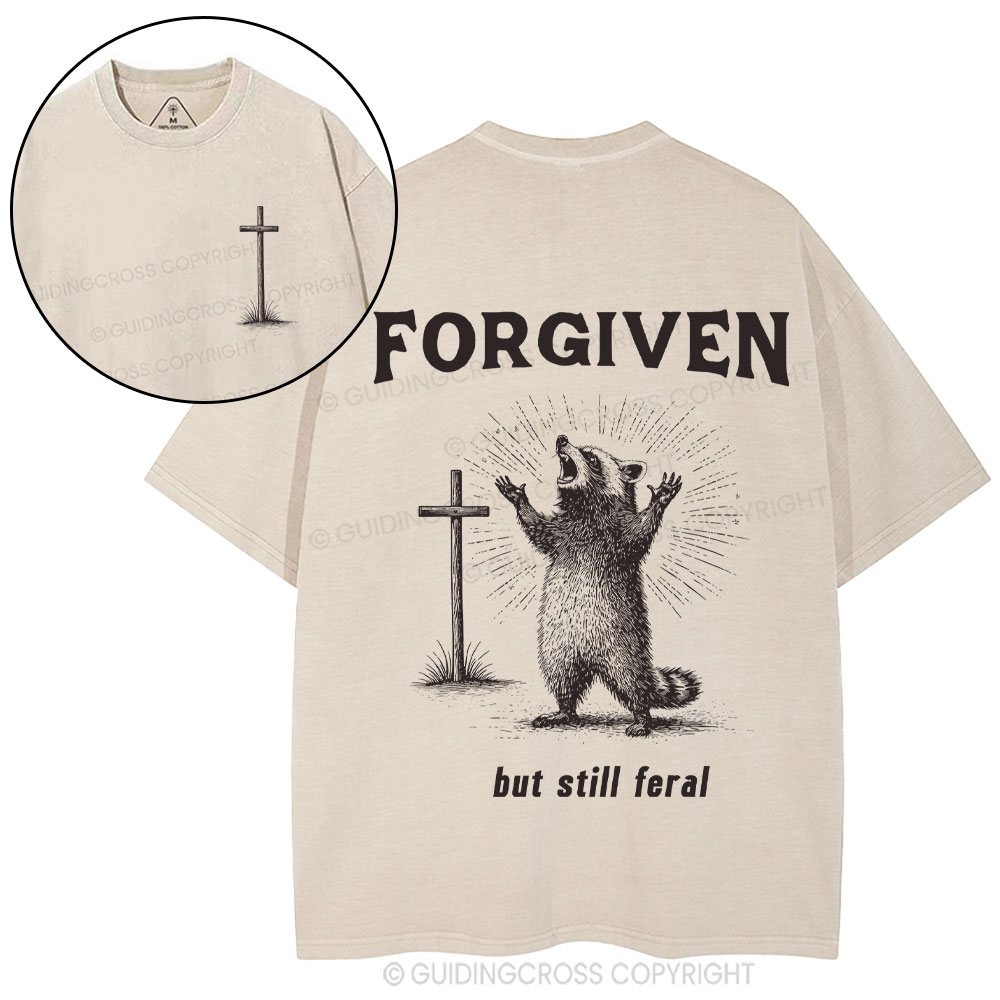 Forgiven Be Still Farel Christian Washed T-Shirt
