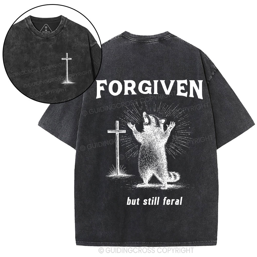Forgiven Be Still Farel Christian Washed T-Shirt