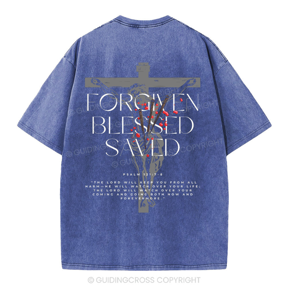 Forgiven Blessed Saved Christian Washed T-Shirt