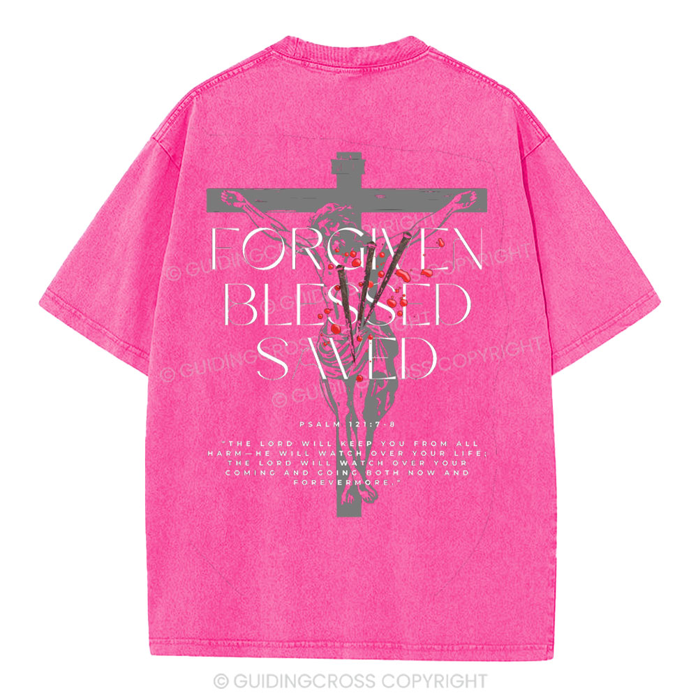 Forgiven Blessed Saved Christian Washed T-Shirt