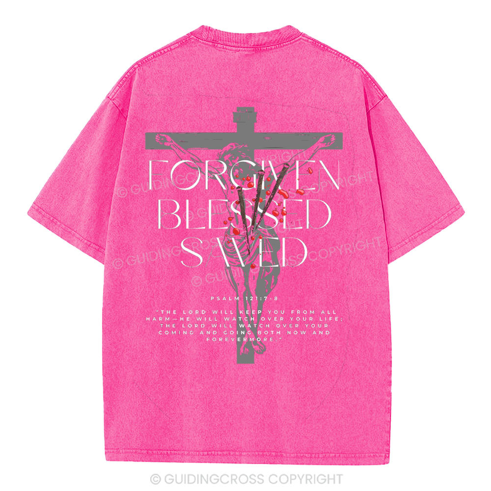 Forgiven Blessed Saved Christian Washed T-Shirt