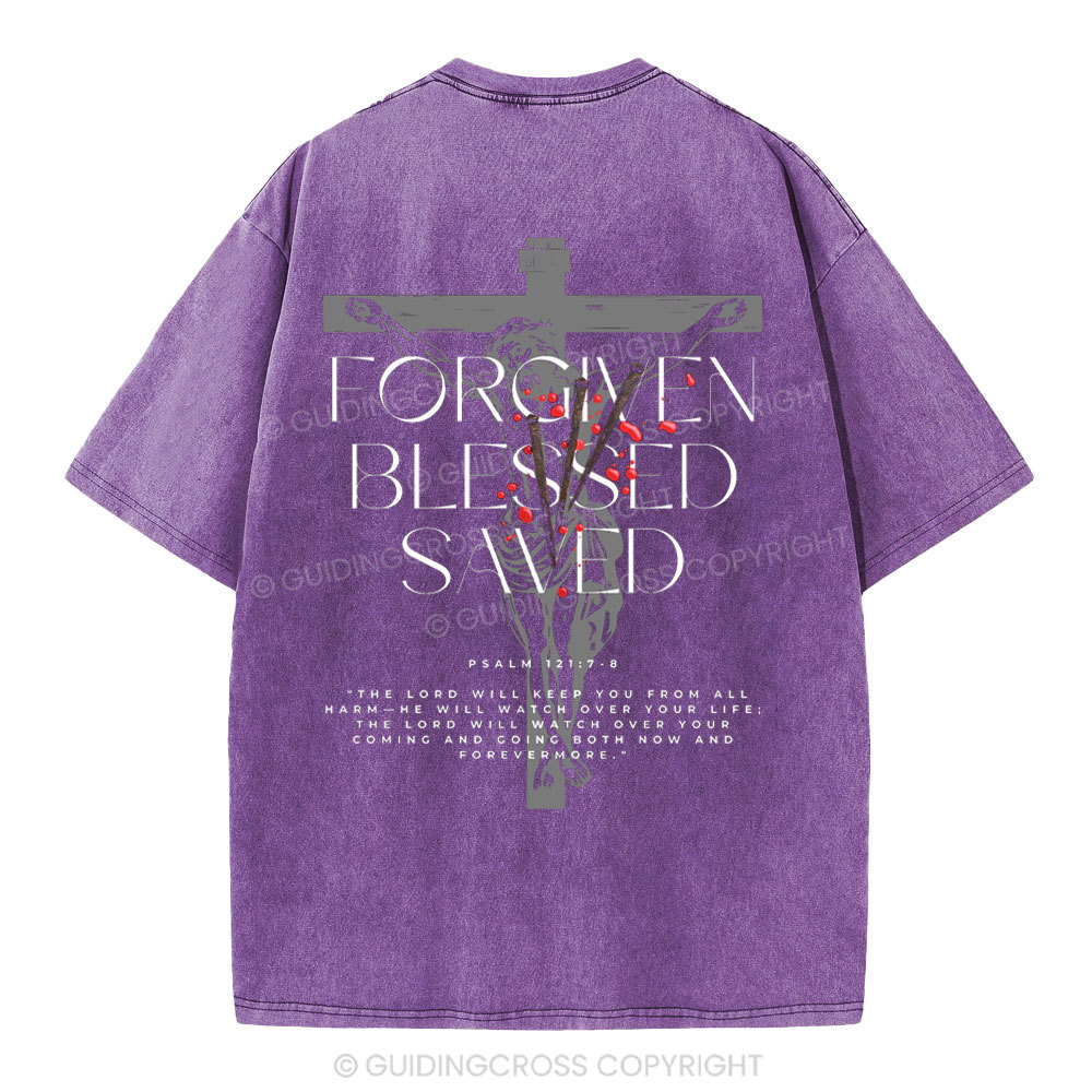 Forgiven Blessed Saved Christian Washed T-Shirt