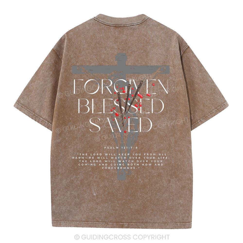 Forgiven Blessed Saved Christian Washed T-Shirt