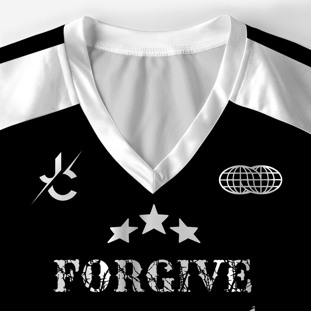 Forgiven Christian Black Long Sleeve Jersey