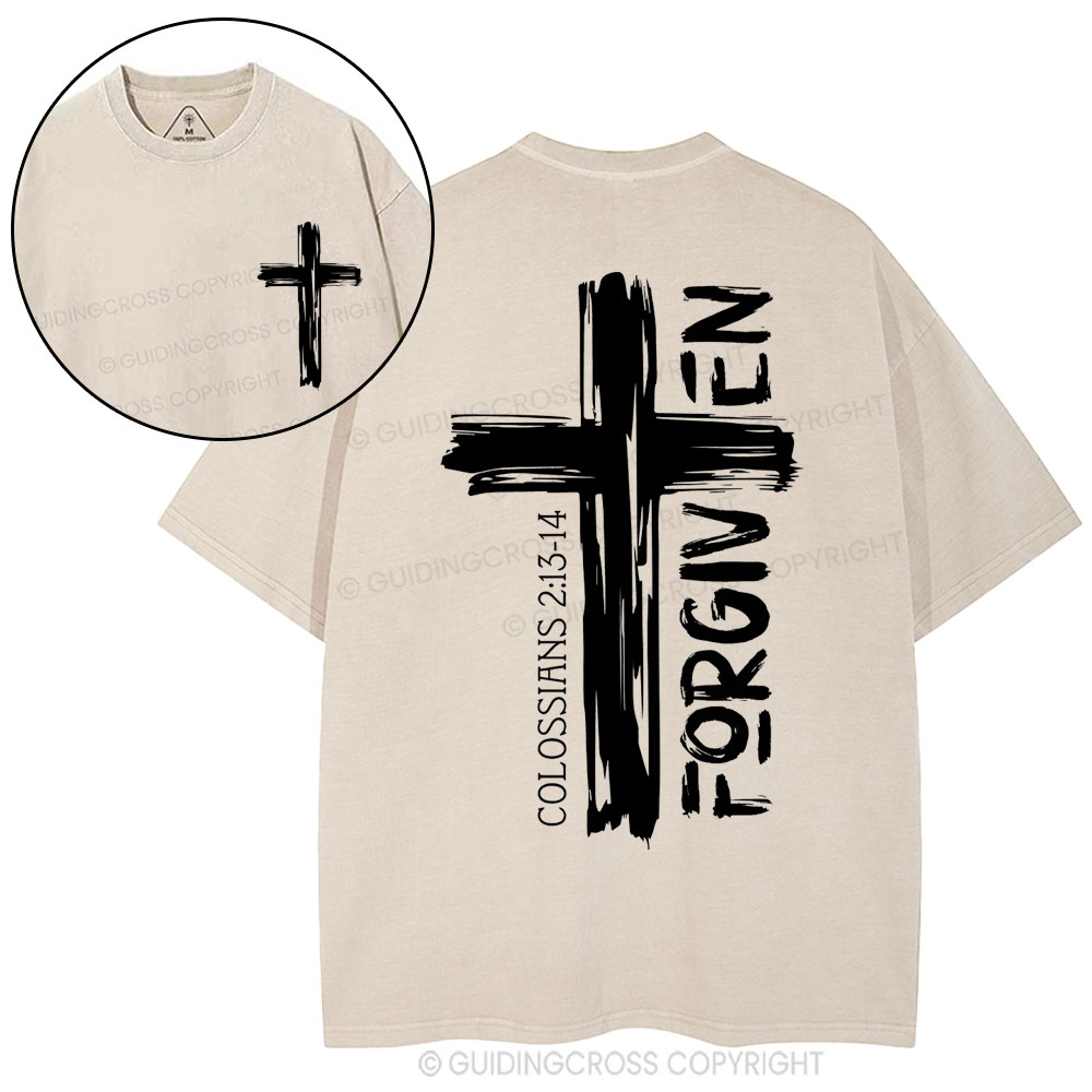 Forgiven Christian Washed T-Shirt