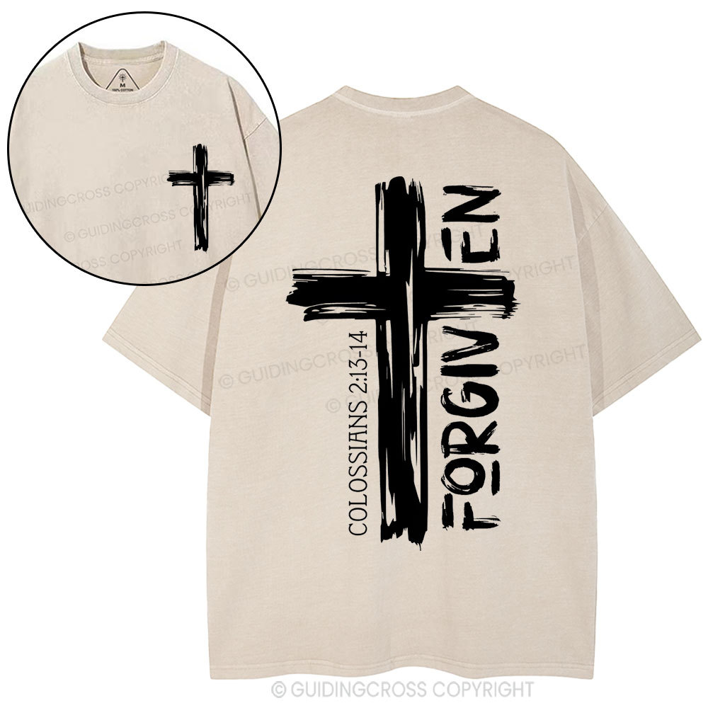 Forgiven Christian Washed T-Shirt
