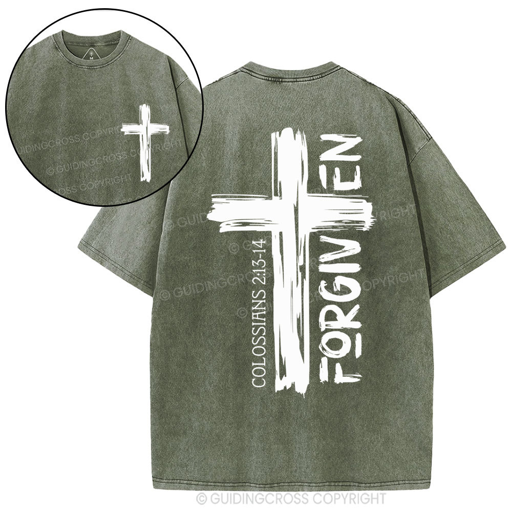 Forgiven Christian Washed T-Shirt