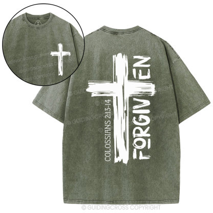 Forgiven Christian Washed T-Shirt