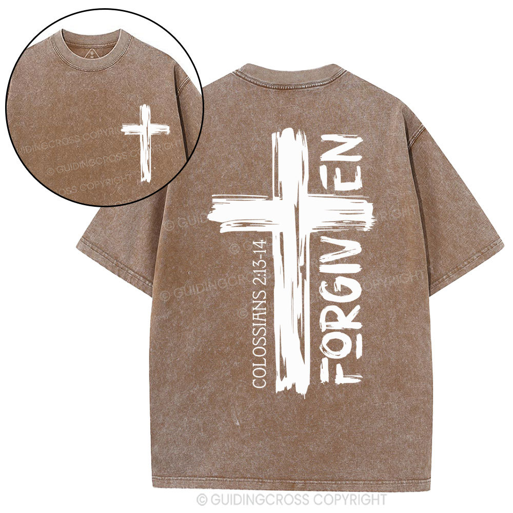 Forgiven Christian Washed T-Shirt