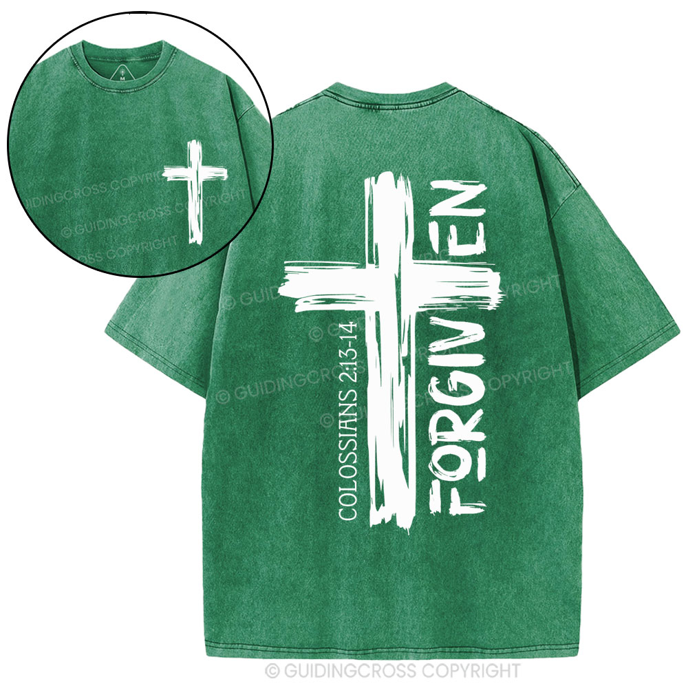 Double-sided sample washed T-Shirt Sale - GuidingCross