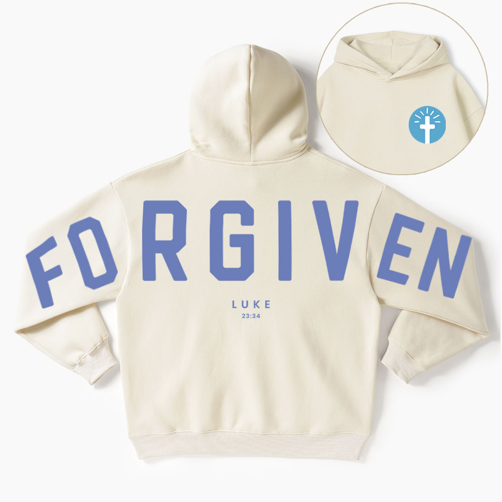 Forgiven Guidingcross Premium Christian Fleece Hoodie