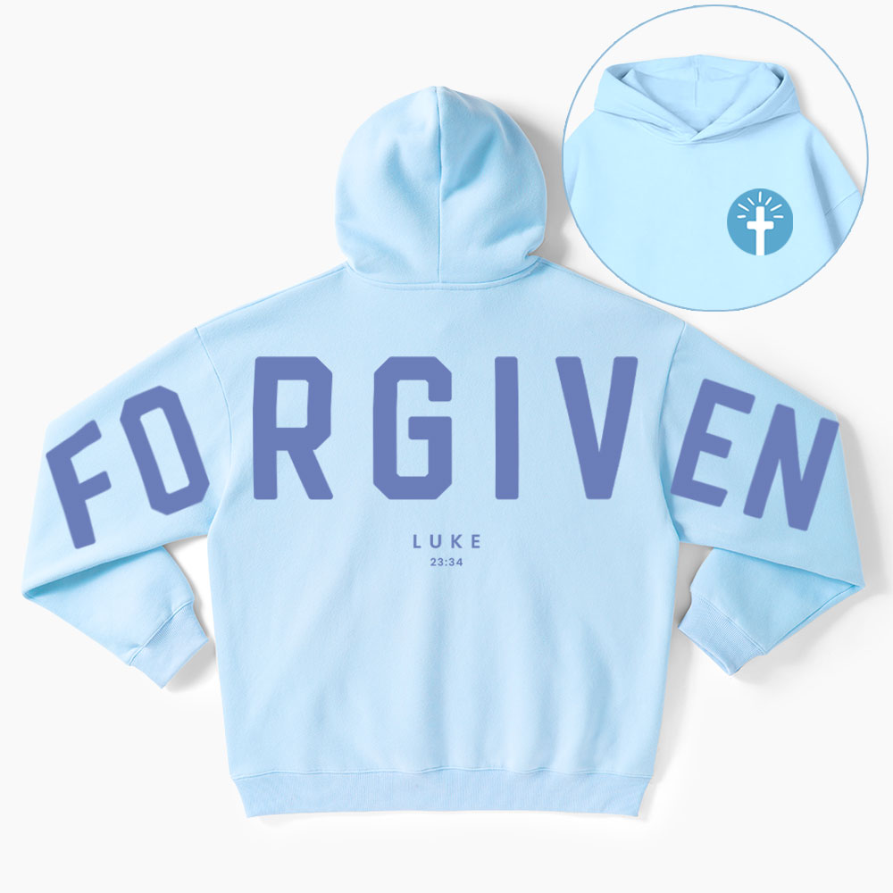 Forgiven Guidingcross Premium Christian Fleece Hoodie