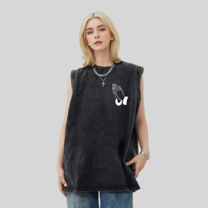 Forgiven Me Father Christian Washed Tank Top