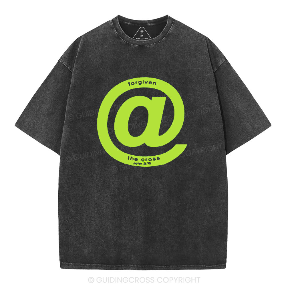 Forgiven The Cross Christian Washed T-Shirt