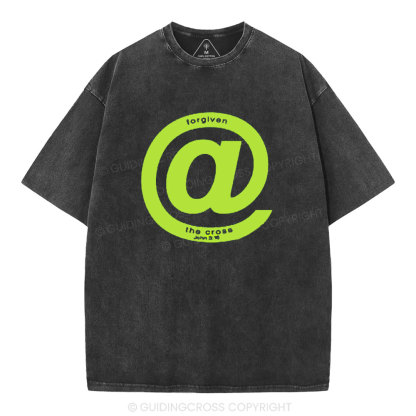 Forgiven The Cross Christian Washed T-Shirt