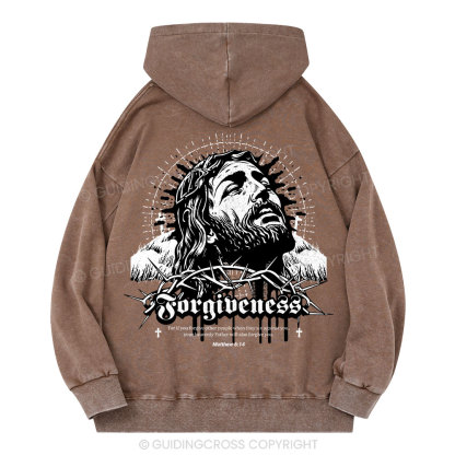 Forgiveness Christian Washed Hoodie