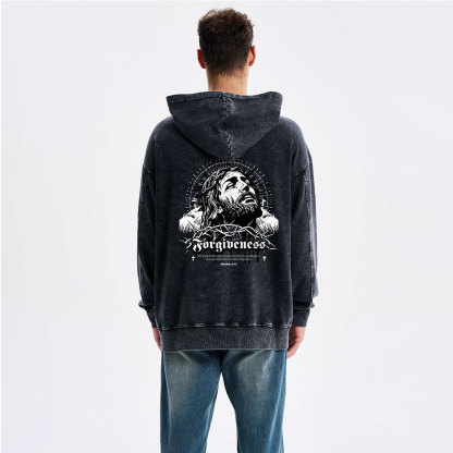 Forgiveness Christian Washed Hoodie
