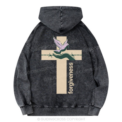 Forgiveness Spiritual Christian Washed Hoodie